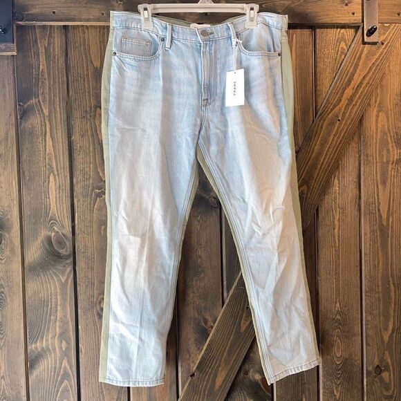 NWT Frame Le Beau Cargo Mix Media Jeans - Picture 3 of 7